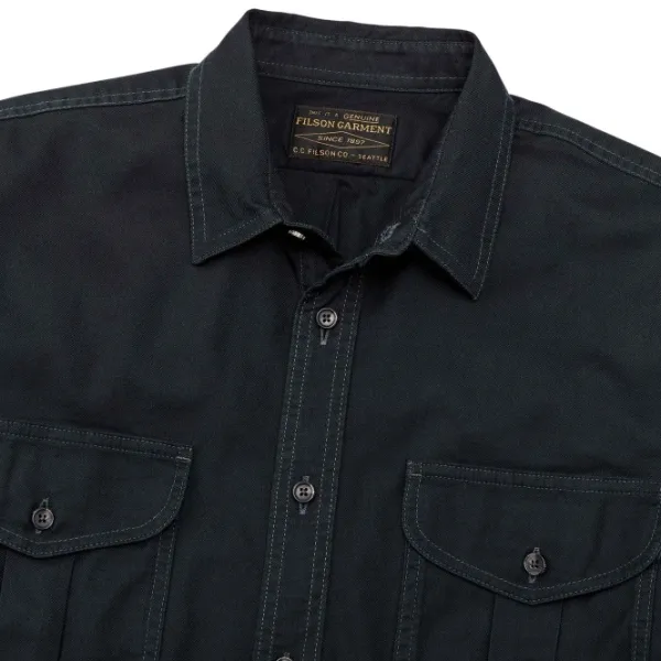 Filson Lightweight Alaskan Guide Shirt flanellipaita, sinimusta| Flanelli- Ja Kauluspaidat