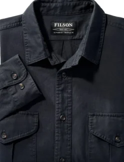 Filson Lightweight Alaskan Guide Shirt flanellipaita, sinimusta| Flanelli- Ja Kauluspaidat