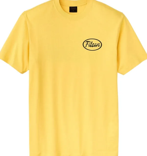 Filson M's S/S Frontier Graphic T-Shirt Aspen Gold / Sun| T-paidat Ja Pikeepaidat