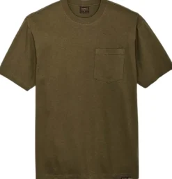 Filson M's S/S Frontier Solid T-Shirt Dark Olive| T-paidat Ja Pikeepaidat