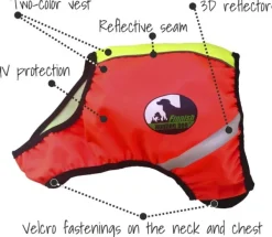 FinNero Liivit^UKKO huomioliivi, XS, punainen/keltainen