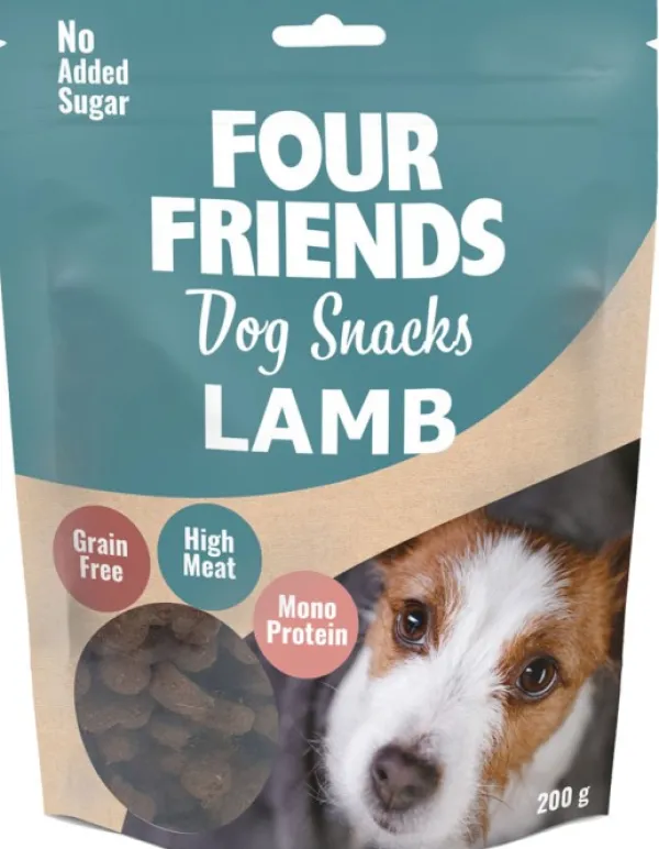 Four Friends Makupalat^Dog Snacks Lamb koiran lammasherkku, 200 g
