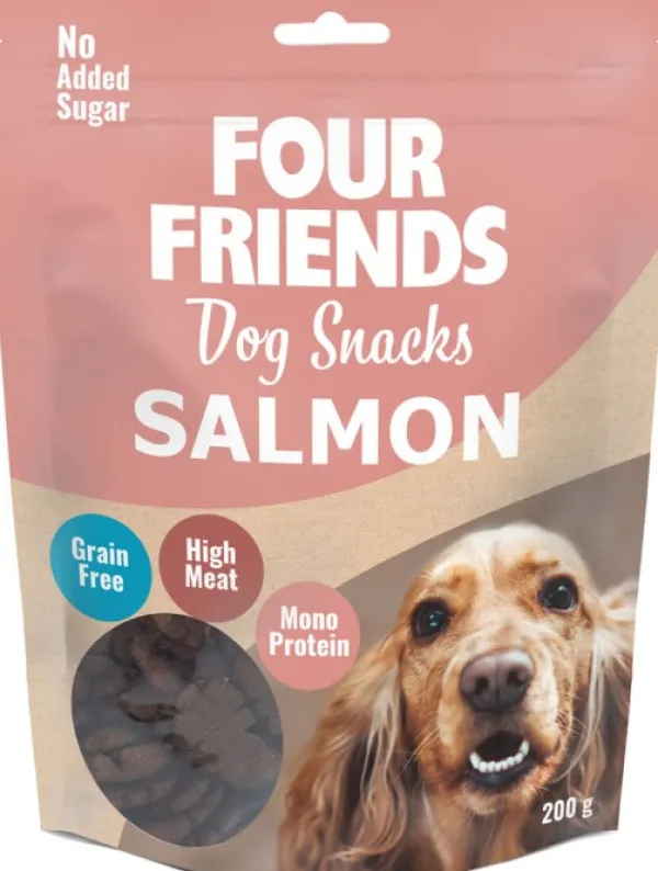Four Friends Makupalat^Dog Snacks Salmon koiran lohiherkku, 200 g