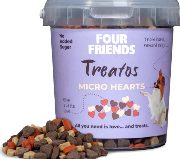 Four Friends Treatos Micro Hearts makupalat, 500 g| Makupalat