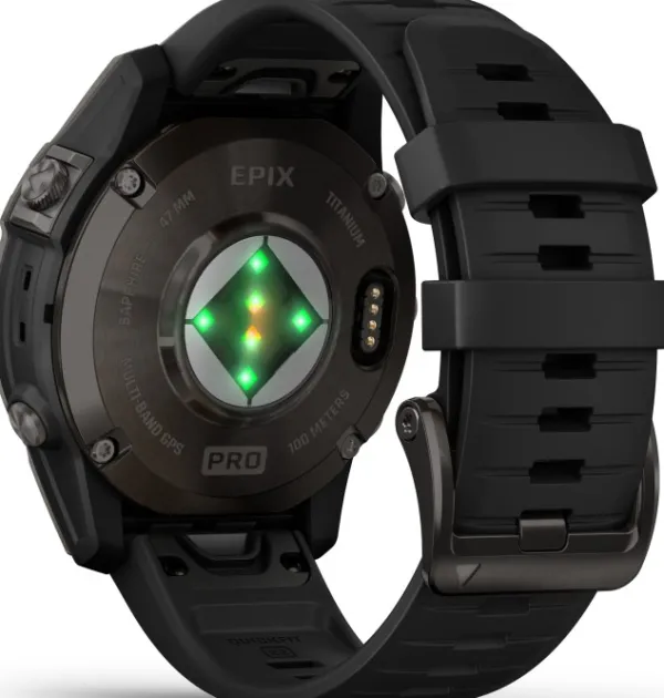 Garmin EPIX PRO (G2) 47mm Sapphire Carbon Grey DLC Titanium with Black Band| Äly- Ja Urheilukellot