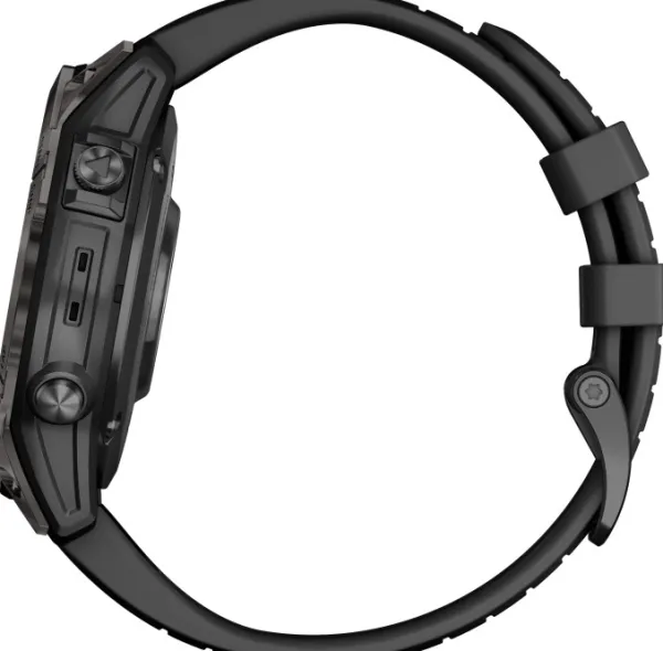 Garmin EPIX PRO (G2) 47mm Sapphire Carbon Grey DLC Titanium with Black Band| Äly- Ja Urheilukellot