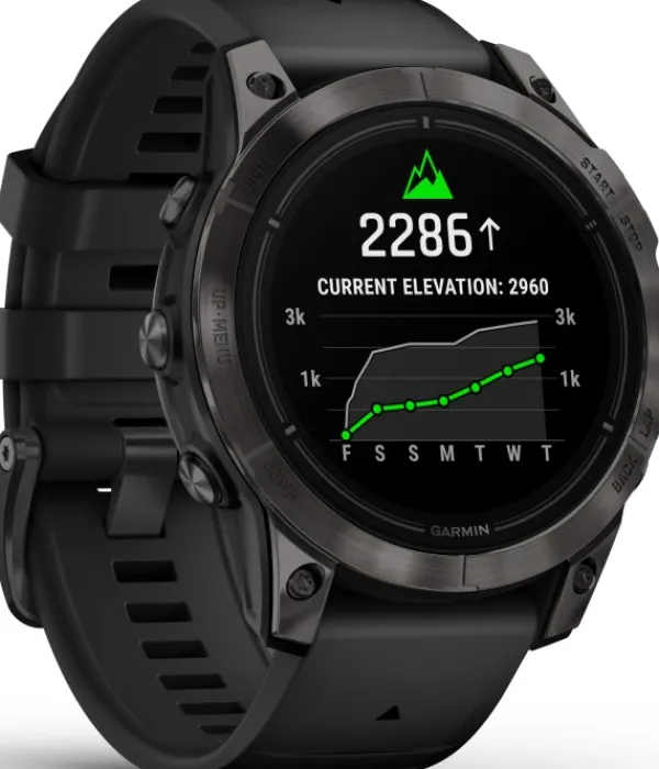 Garmin EPIX PRO (G2) 47mm Sapphire Carbon Grey DLC Titanium with Black Band| Äly- Ja Urheilukellot