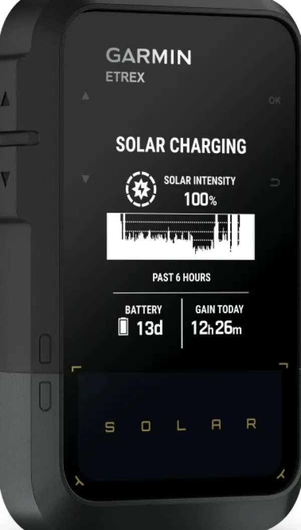 Garmin Gps-laitteet^eTrex Solar käsinavigaattori aurinkokennolatauksella