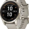 Garmin Fenix 7S Pro Sapphire Solar Soft Gold with Light Sand Band| Äly- Ja Urheilukellot