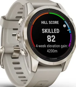 Garmin Fenix 7S Pro Sapphire Solar Soft Gold with Light Sand Band| Äly- Ja Urheilukellot