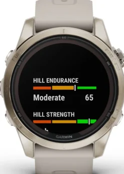 Garmin Fenix 7S Pro Sapphire Solar Soft Gold with Light Sand Band| Äly- Ja Urheilukellot
