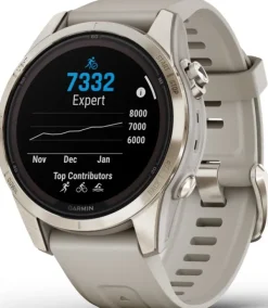 Garmin Fenix 7S Pro Sapphire Solar Soft Gold with Light Sand Band| Äly- Ja Urheilukellot