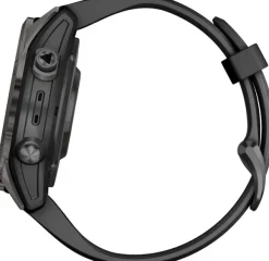 Garmin Fenix 7S Pro Sapphire Solar Carbon Grey DLC Titanium with Black Band| Äly- Ja Urheilukellot