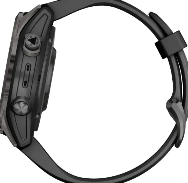 Garmin Fenix 7S Pro Sapphire Solar Carbon Grey DLC Titanium with Black Band| Äly- Ja Urheilukellot