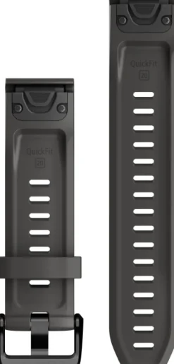 Garmin QuickFit 20 mm rannehihna, tummanharmaa| Tarvikkeet