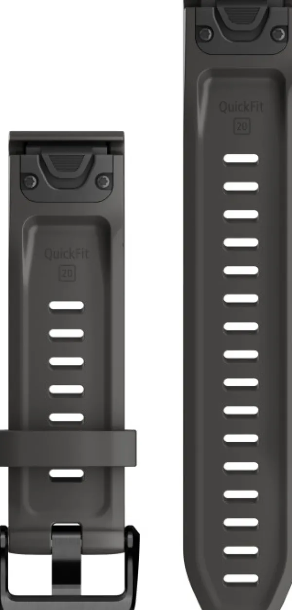 Garmin QuickFit 20 mm rannehihna, tummanharmaa| Tarvikkeet