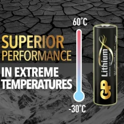 GP Batteries Valaisinten Tarvikkeet^GP AA-litiumparistot 1.5V 15LF-2U4 4-pack