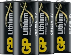 GP Batteries GP litiumparisto CR123A, 4 kpl| Paristot, Laturit Ja Vara-akut