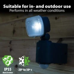 GP Lighting Muut Valaisimet^GP Safeguard RF3.1H Cordless Hybrid ulkovalaisin, 130 lm