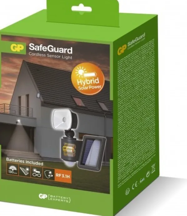 GP Lighting Muut Valaisimet^GP Safeguard RF3.1H Cordless Hybrid ulkovalaisin, 130 lm