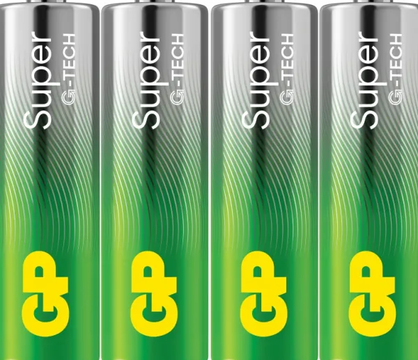GP Batteries GP Super Alkaline AA-batteri, 15A/LR6, 4-pack| Paristot, Laturit Ja Vara-akut