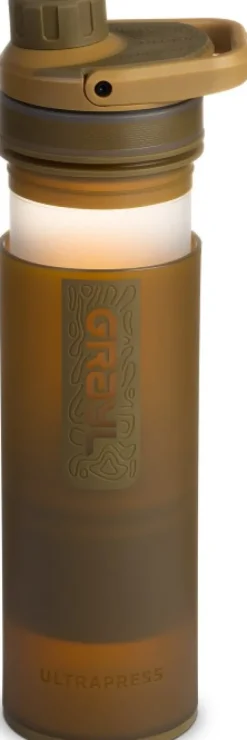Grayl Vedenpuhdistus^UltraPress Purifier Bottle vedensuodatin, Coyote Brown