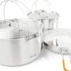 GSI Outdoors Keittoastiat Ja Kahvipannut^GSI Glacier Stainless Troop Cookset retkikeittiösetti