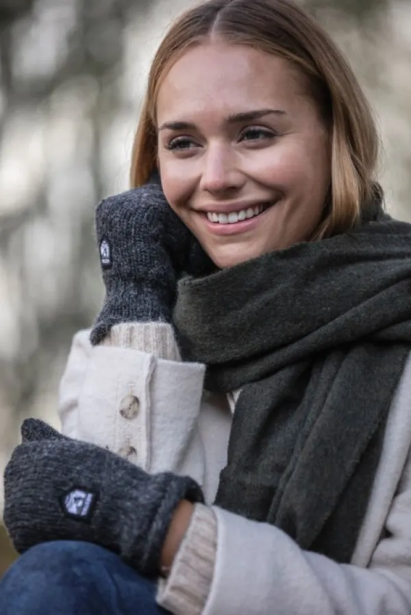 Hestra Käsineet/Kintaat^Basic Wool Mitt -villalapaset (Grey)