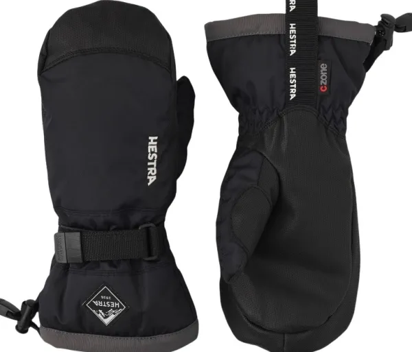 Hestra Gauntlet CZone Junior Mitt Musta/Grafiitti| Lasten Asusteet
