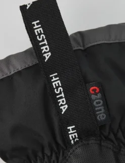 Hestra Gauntlet CZone Junior käsineet, musta/harmaa| Lasten Asusteet