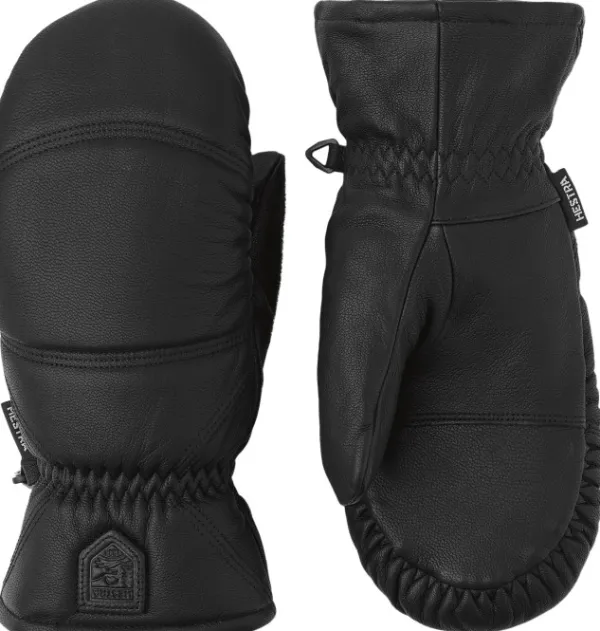 Hestra Leather Box -nahkarukkaset, musta| Lasten Asusteet