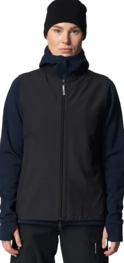 Houdini Moonwalk Vest naisten liivi, True Black| Liivit