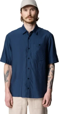 Houdini Flanelli- Ja Kauluspaidat^M's Tree Shortsleeve Shirt Big Blue Light