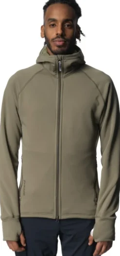 Houdini Hupparit, Fleecet Ja Välipaidat^Power Houdi huppari, vihreä