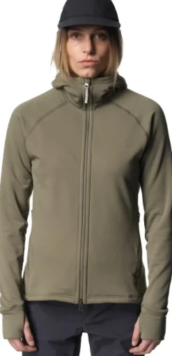 Houdini Power Houdi naisten huppari, vihreä| Hupparit, Fleecet Ja Välipaidat