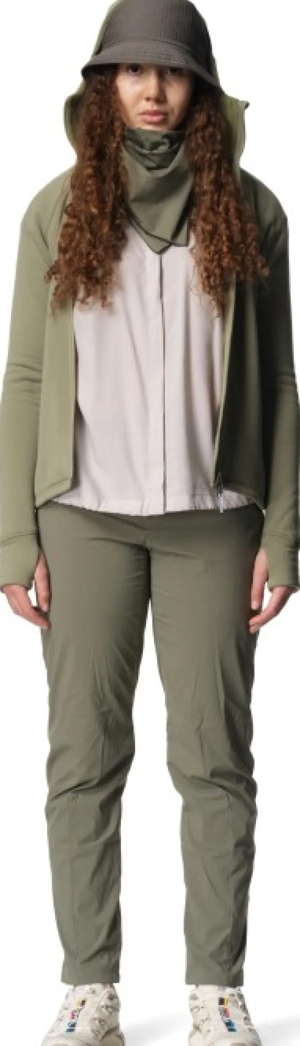 Houdini Power Houdi naisten huppari, vihreä| Hupparit, Fleecet Ja Välipaidat