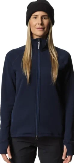 Houdini Power Up Jacket naisten fleecetakki, Blue Illusion| Hupparit, Fleecet Ja Välipaidat