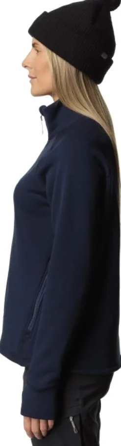 Houdini Power Up Jacket naisten fleecetakki, Blue Illusion| Hupparit, Fleecet Ja Välipaidat