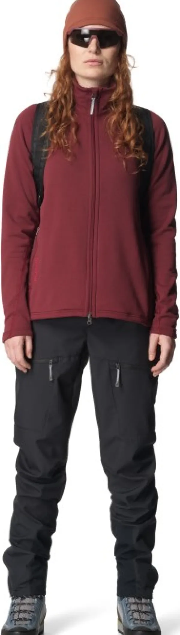 Houdini Hupparit, Fleecet Ja Välipaidat^Power Up Jacket naisten fleecetakki, Cab Red