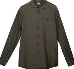 Houdini Tree pitkähihainen paita, vihreä| Flanelli- Ja Kauluspaidat