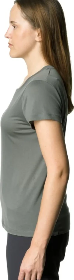 Houdini Tree Tee naisten t-paita, vihreäharmaa| T-paidat Ja Pikeepaidat