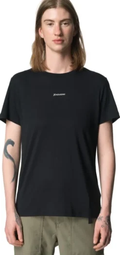 Houdini W's Tree Message Tee True Black /| T-paidat Ja Pikeepaidat