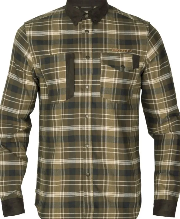 Härkila Metsästyspaidat^Aivak L/S Shirt flanellipaita, ruskea