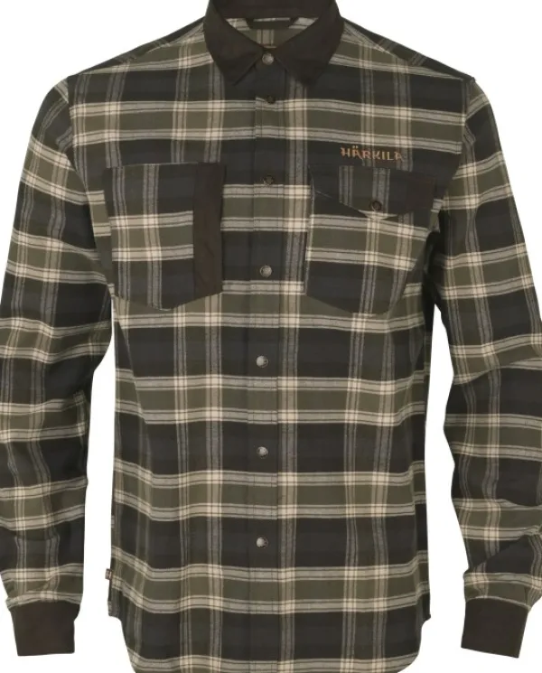 Härkila Aivak L/S Shirt flanellipaita, oliivinvihreä| Metsästyspaidat