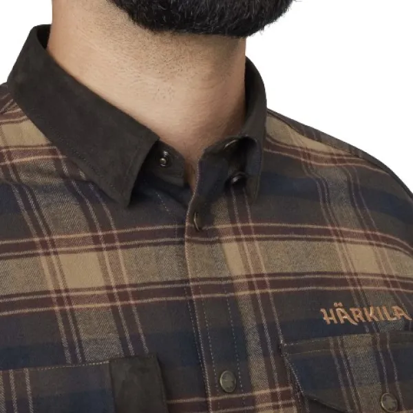 Härkila Aivak L/S Shirt flanellipaita, oliivinvihreä| Metsästyspaidat