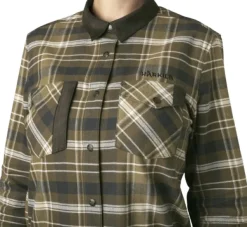 Härkila Aivak L/S Shirt naisten flanellipaita, Antique Bronze| Metsästyspaidat