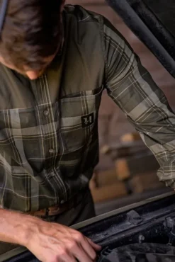 Härkila Metsästyspaidat^Anker L/S Shirt kauluspaita, ruskea