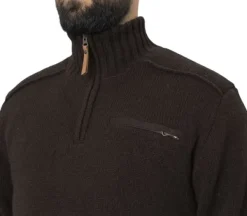 Härkila Annaboda 2.0 HSP Knit Pullover neulepusero, tummanruskea| Metsästysliivit/Fleeceliivit
