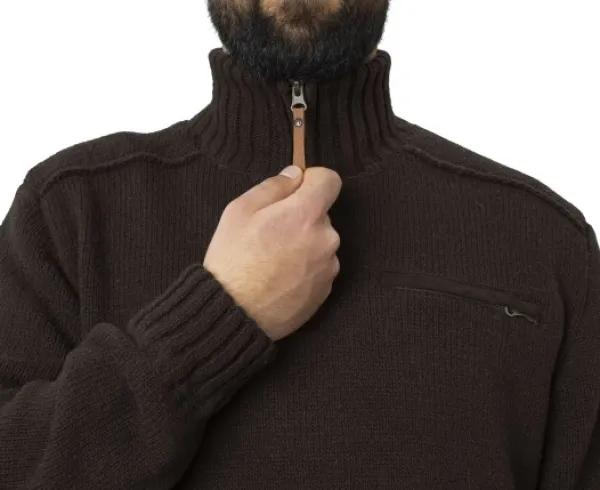 Härkila Annaboda 2.0 HSP Knit Pullover neulepusero, tummanruskea| Metsästysliivit/Fleeceliivit