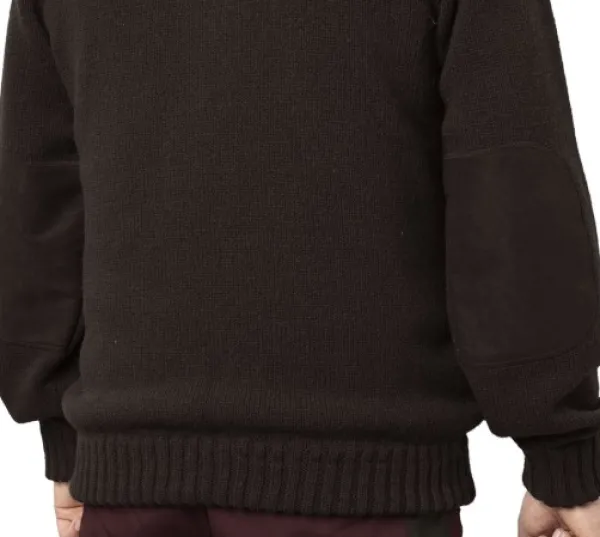 Härkila Annaboda 2.0 HSP Knit Pullover neulepusero, tummanruskea| Metsästysliivit/Fleeceliivit